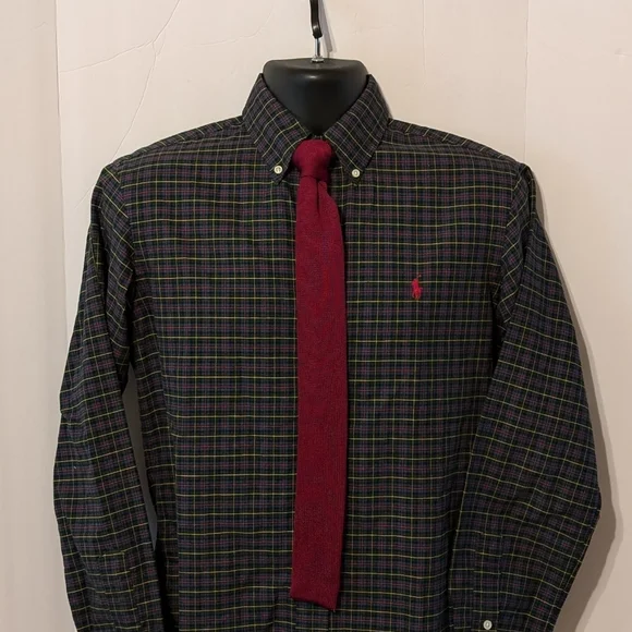 Ralph Lauren Men's Tartan Plaid Long Sleeve Shirt Small - Picture 2 of 16